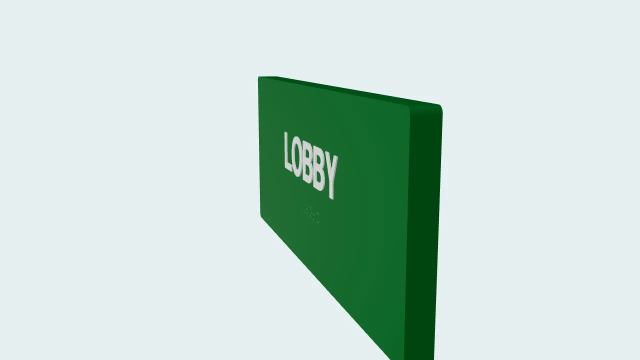 Preview model of a directional sign, shown beside the studio photograph.